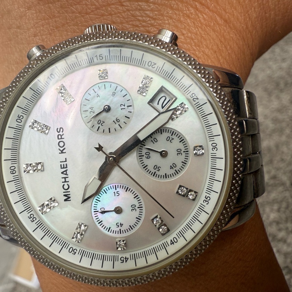 Michael Kors Silver Chronograph Women’s Watch